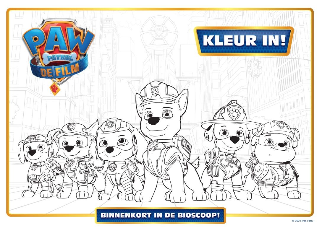 als je kunt Middel aankunnen Nieuwe kleur en knutsel activiteiten voor PAW Patrol de film