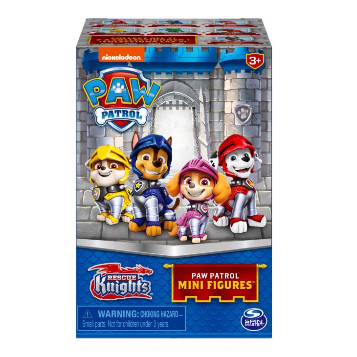 PAW Patrol Rescue Knights - Miniactiefiguren van 5 cm in kasteeltoren-verrassingsverpakking - stijlen kunnen variëren