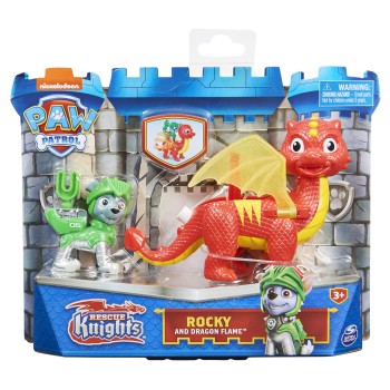 PAW Patrol Rescue Knights - Actiefigurenset met Chase en Draak Draco