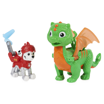 PAW Patrol Rescue Knights - Actiefigurenset met Chase en Draak Draco