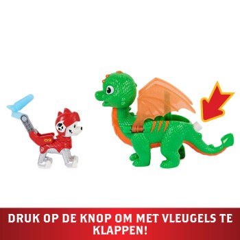 PAW Patrol Rescue Knights - Actiefigurenset met Chase en Draak Draco