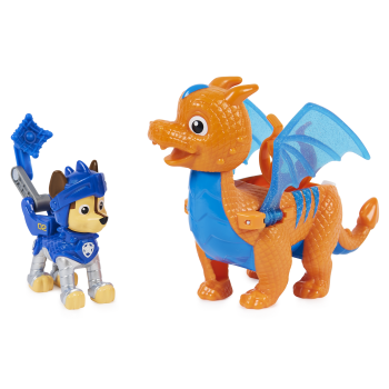 PAW Patrol Rescue Knights - Actiefigurenset met Chase en Draak Draco